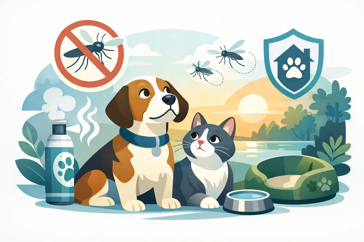 How to Protect Pets From Mosquitoes
