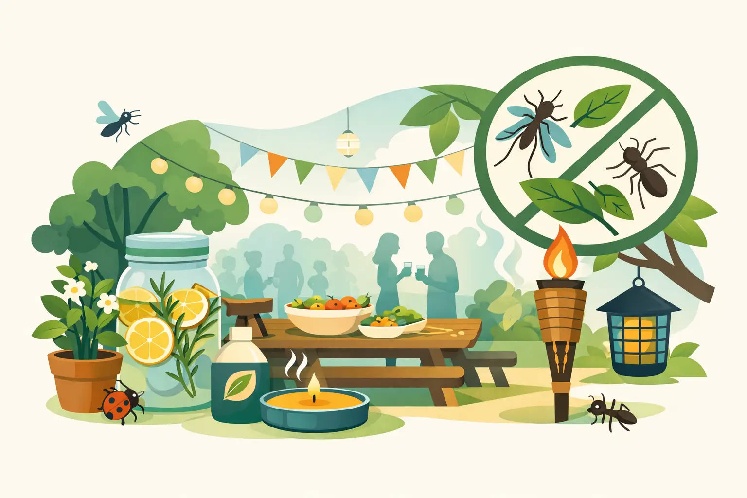 Natural Pest Control for Backyard Parties