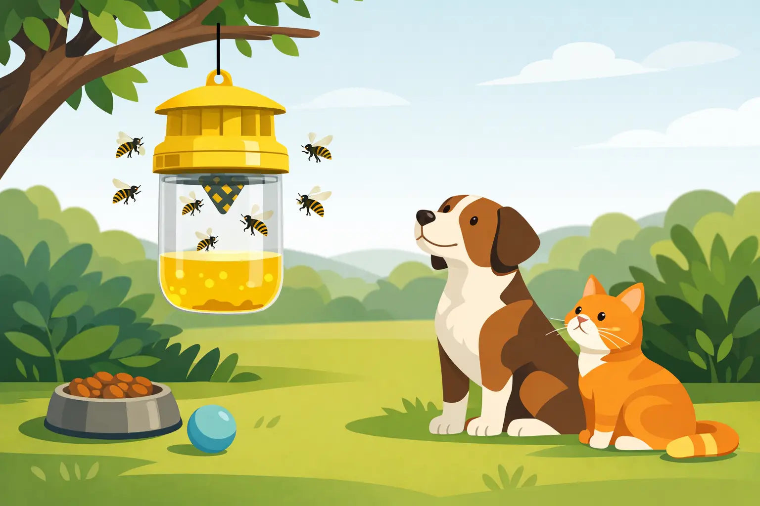 Yellow Jacket Trap Safe for Pets?