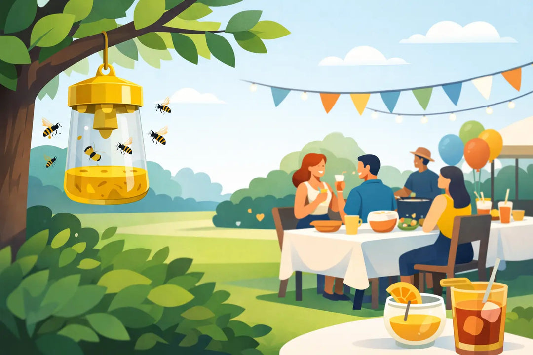 How to Place Wasp Traps Without Ruining the Party