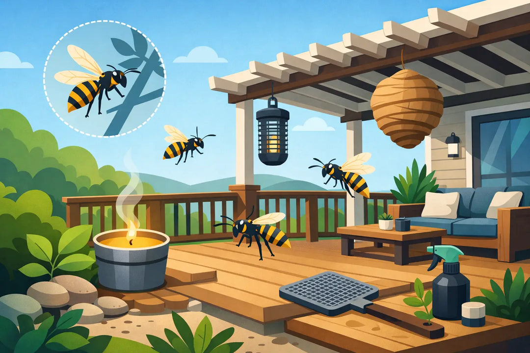 How to Reduce Wasps Around Your Deck