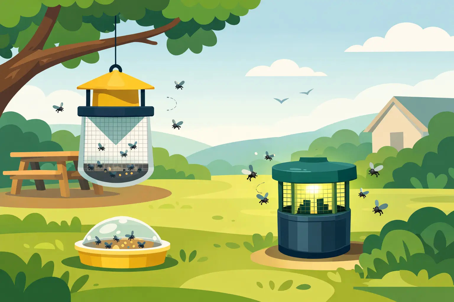 How to Use Outdoor Fly Traps Right